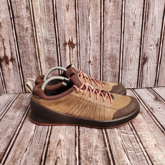 Women's Merrell J90608 Gore-Tex Waterproof Hiking Shoes Vibram Brown Size 10 - Picture 3 of 15